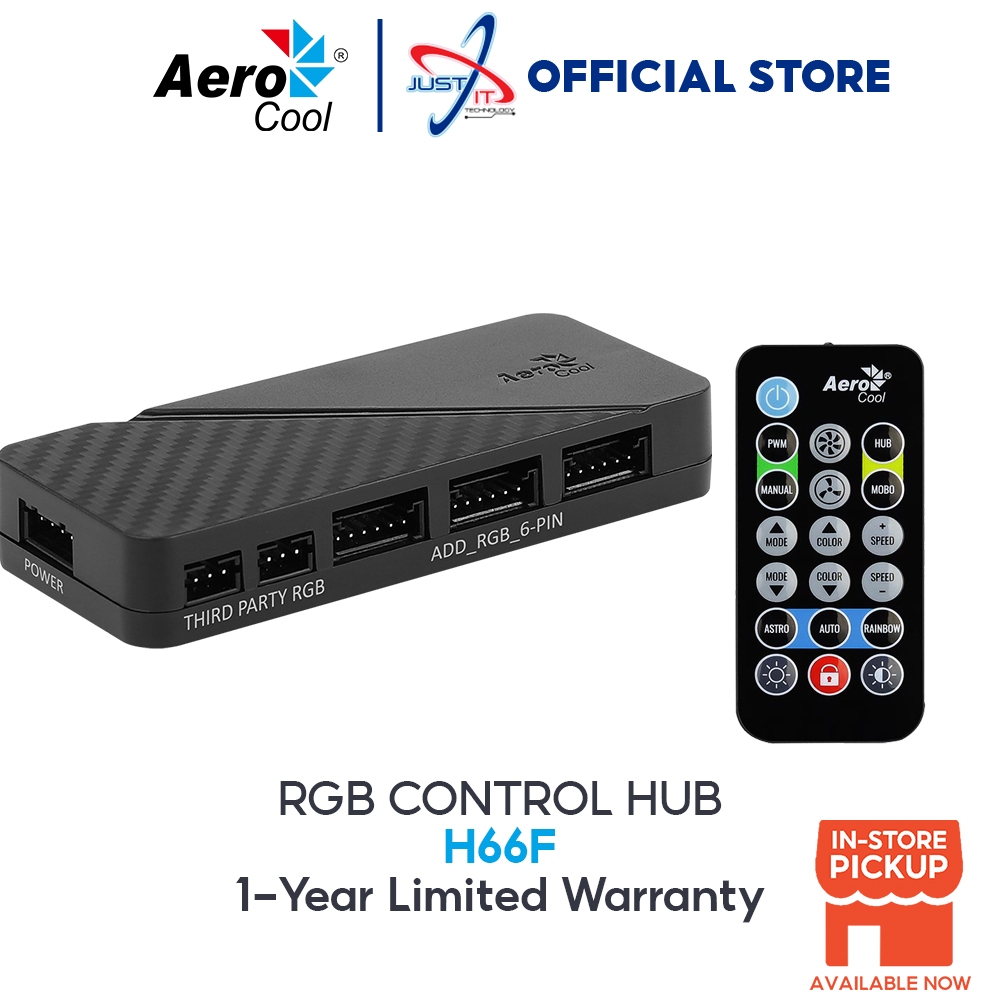 AEROCOOL H66F RGB CONTROL HUB (6-Port hub with PWM control) | Shopee ...
