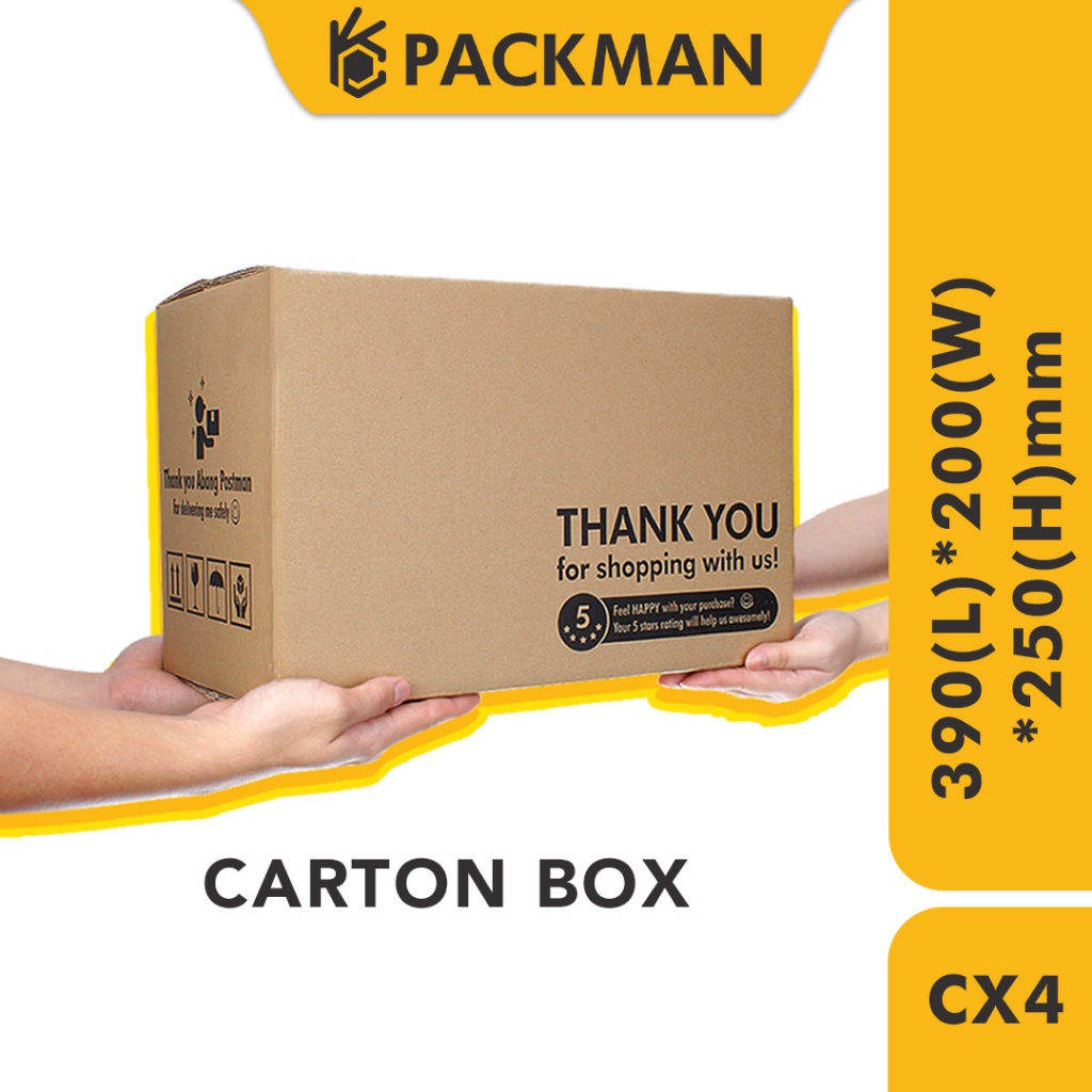 Packman CX4 Carton Box Packaging Box (RM32=10pcs+FREE 2pcs) Packing Box