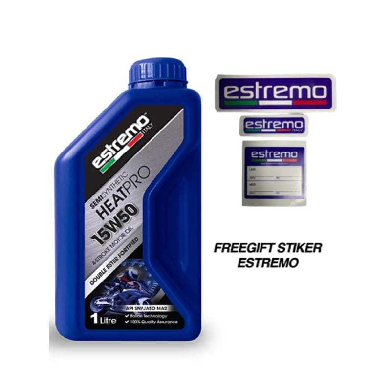 ESTREMO ITALY ENGINE OIL HEATPRO / SCOOTMAX/MOTOMAX/2T 4T DOUBLE ESTER