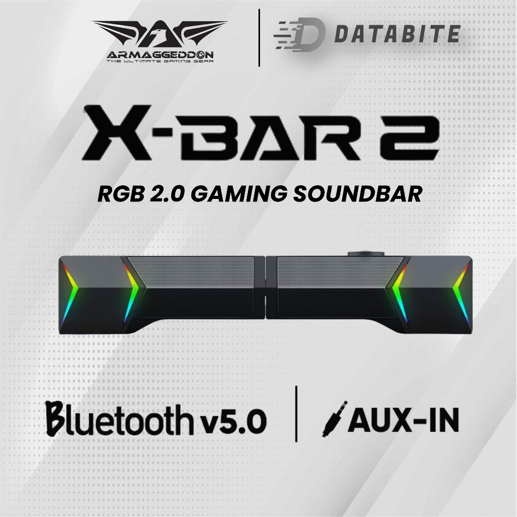Armaggeddon Gaming Soundbar XBAR 2 Detachable Gaming Stereo Soundbar
