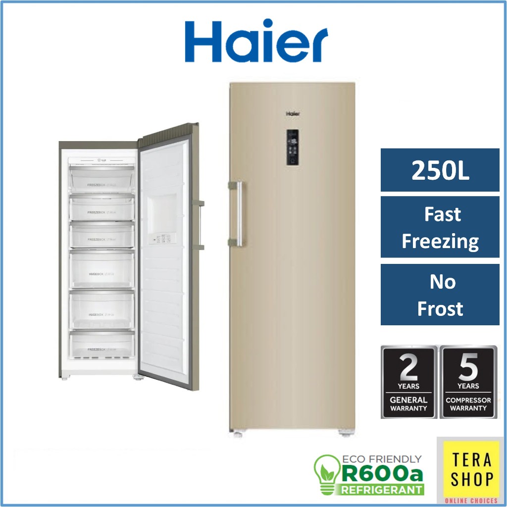 Haier BD248WL Upright Freezer 250L Peti Beku Sejuk Shopee Malaysia