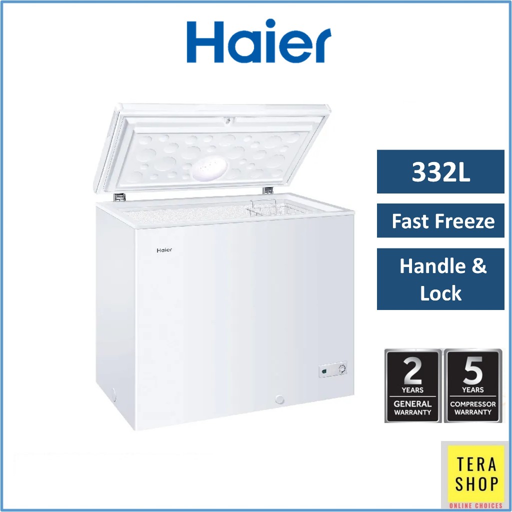 Haier BD328HP 332L Chest Freezer Convertible Freezer Fridge Peti Sejuk