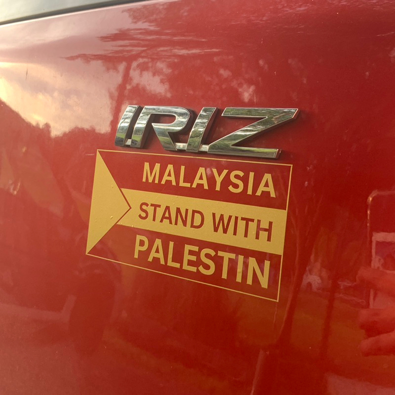 Sticker Vinyl Malaysia Stand With Palestin Kereta Motor Shopee Malaysia
