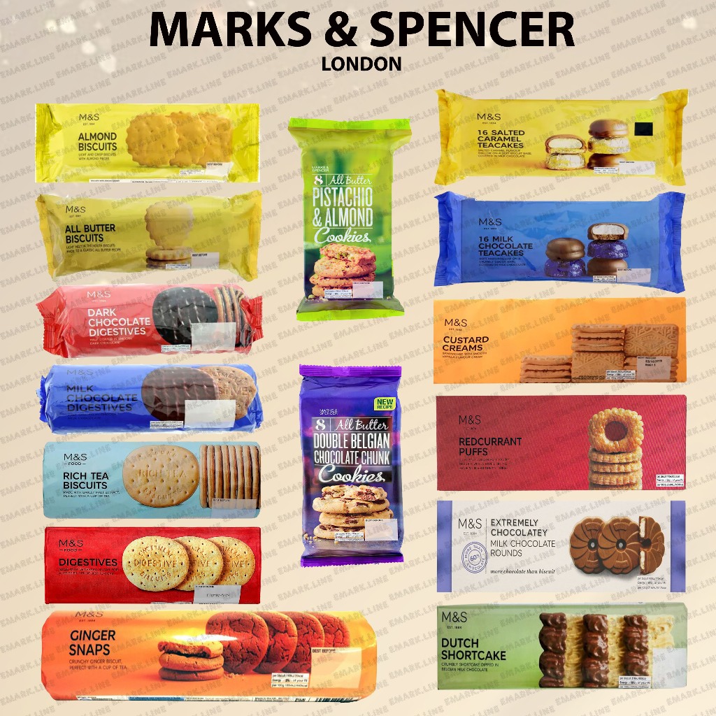 M&S🌟Marks & Spencer Digestive Biscuit, Ginger Snaps, Redcurrant puff, Dutch Shortcake, Almond