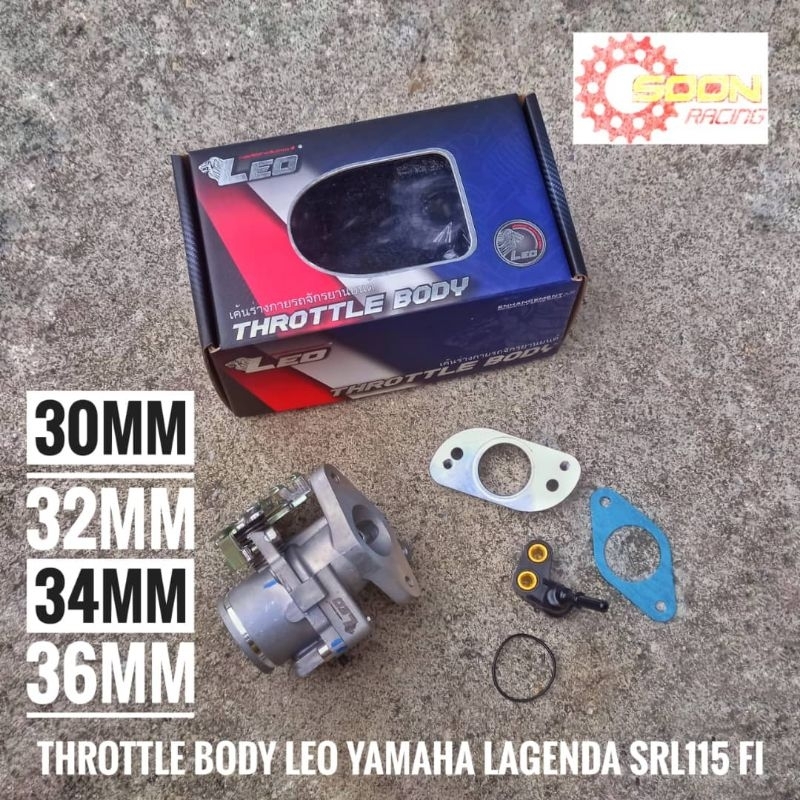 SRL115 FI THROTTLE BODY LEO RACING YAMAHA LAGENDA FI SRL115 FI V1 V2