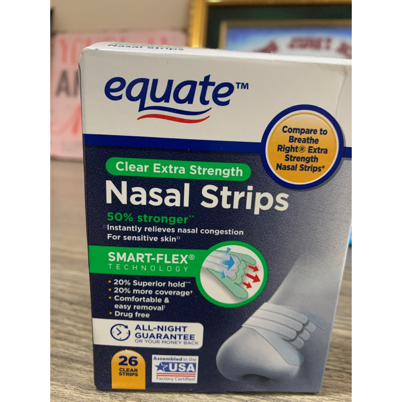 Walmart Equate Clear Extra Strength Nasal Strips Shopee Malaysia