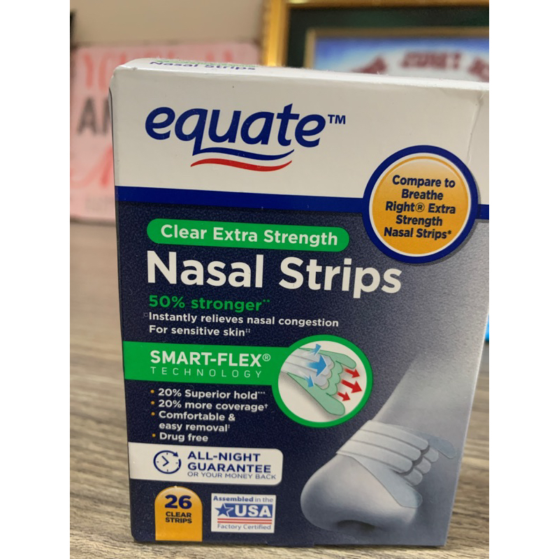 Walmart Equate Clear Extra Strength Nasal Strips | Shopee Malaysia