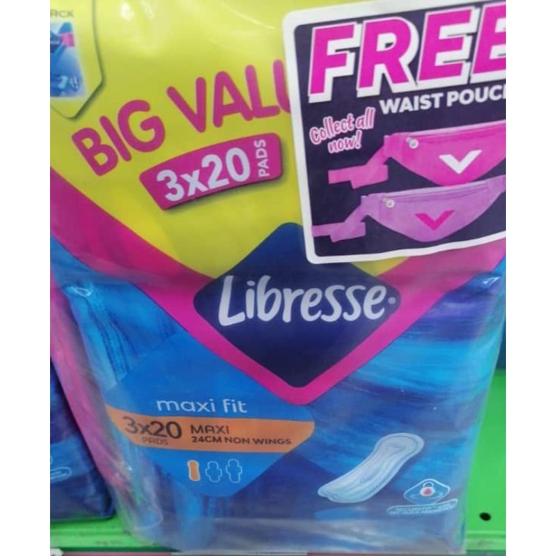 Libresse 24cm non wings(3*20 pads) & wings(3*16 pads) Shopee Malaysia