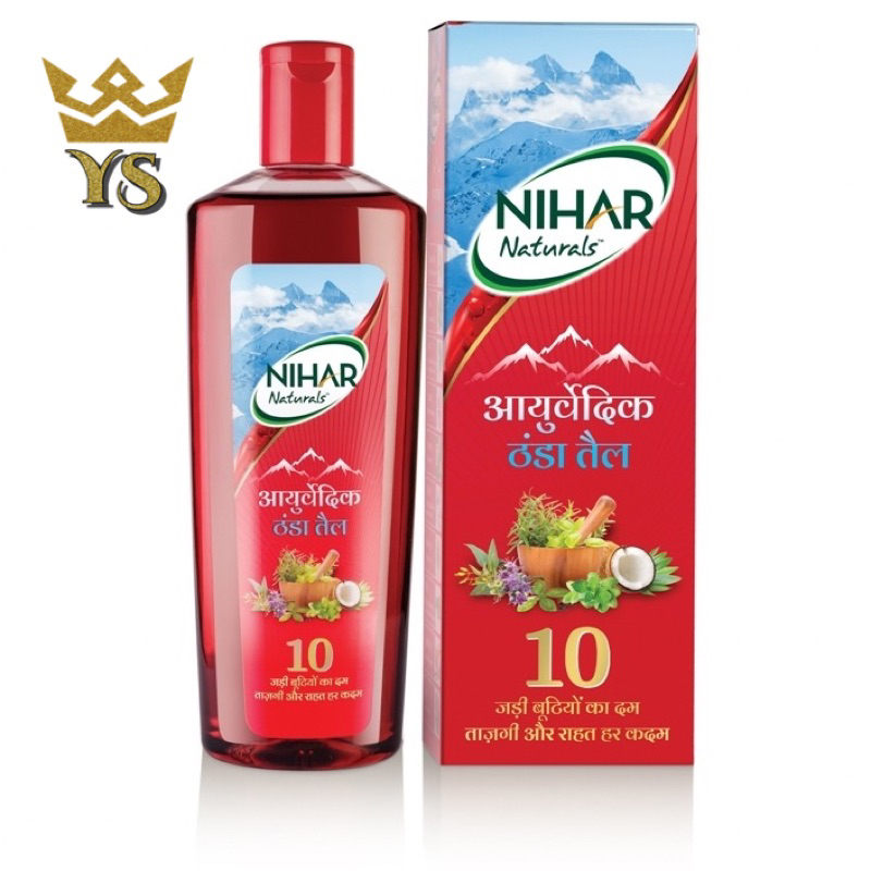 Nihar Naturals Ayurvedic Thanda Oil (100ml) | Shopee Malaysia
