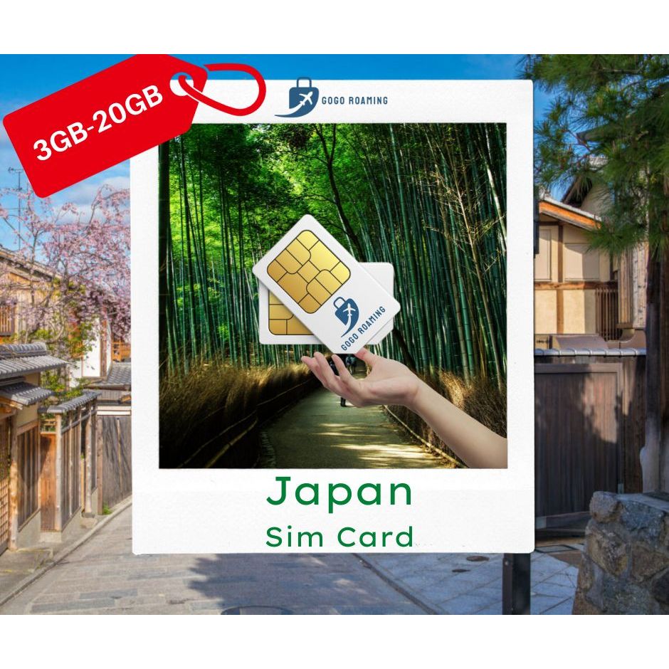 【JAPAN Data 4G Sim Card 【15days】【3GB 20GB】GoGo Roaming Travel Sim Card