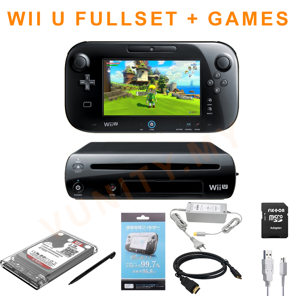 Used nintendo wii u with games(already jailbreak) Shopee Malaysia