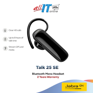 Jabra Talk 25 SE Bluetooth Mono Headset - Black 100-92310901-40