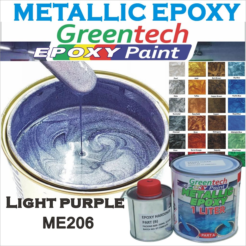 Metallic on sale epoxy paint