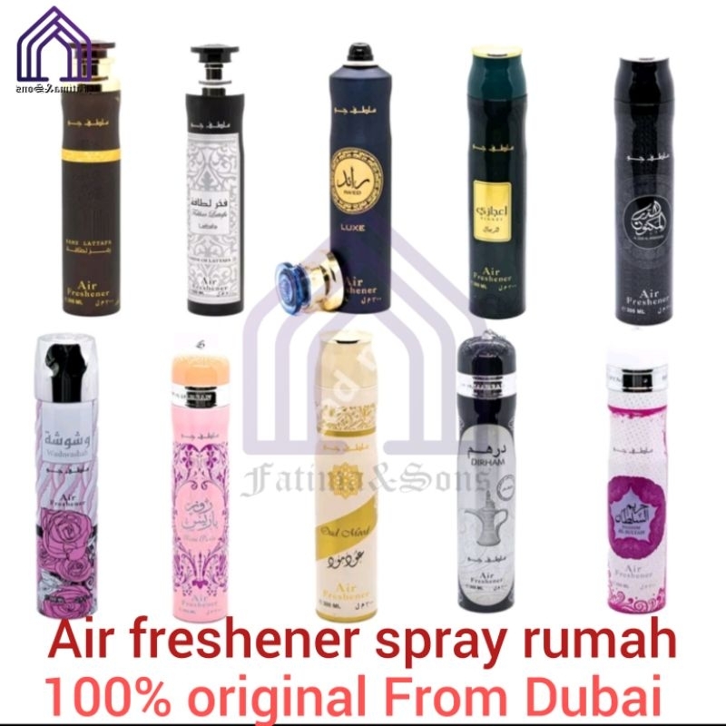 Taj Al Malik air freshener spray original Dubai air freshener spray 300ml Shopee Malaysia