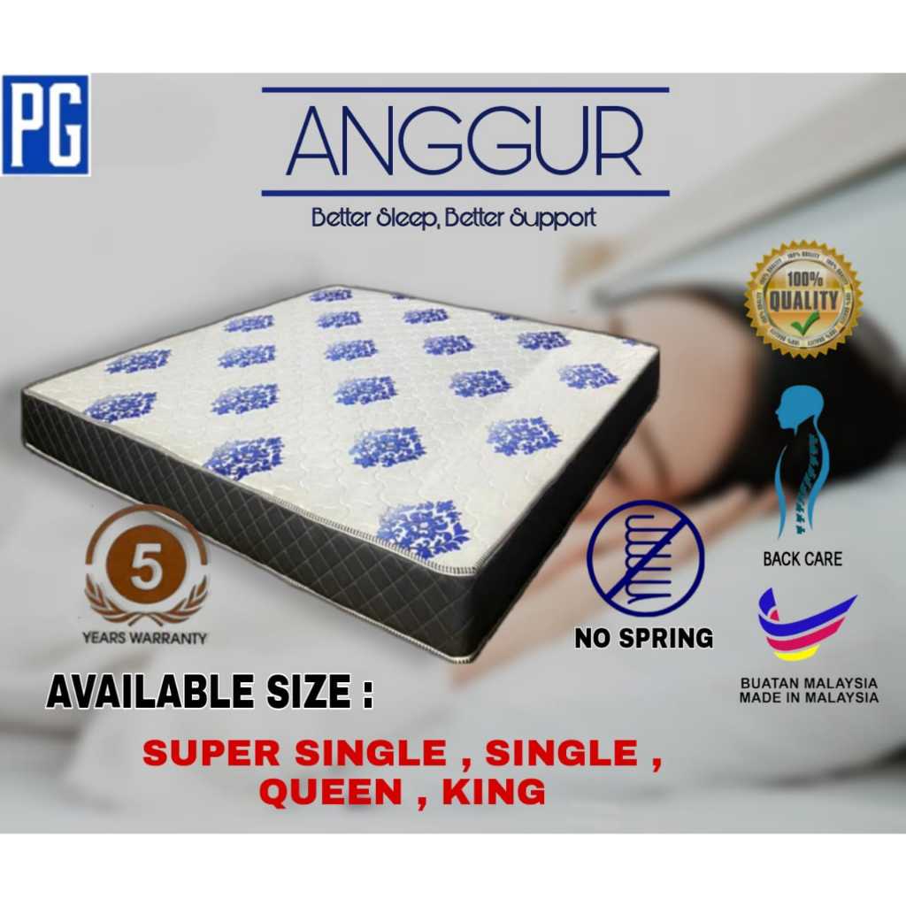PG HOMEANGGUR & RAINBOW MATTRESS/ TILAM ANGGUR & RAINBOW(Available