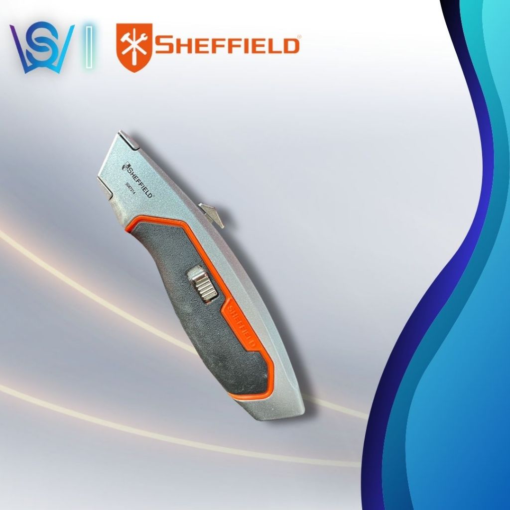 SHEFFIELD Quick Change Heavy Duty Utility Knife Cushion Grip ...