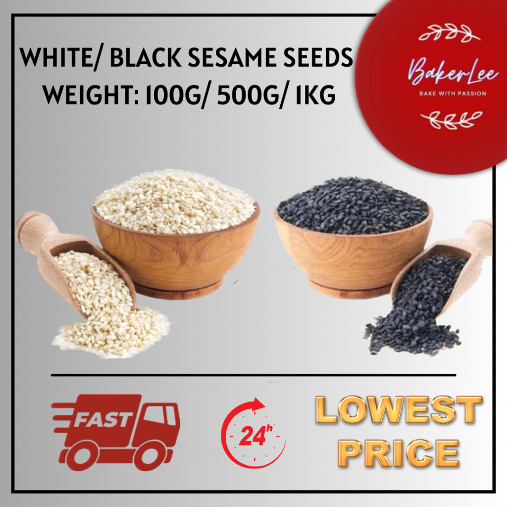 BLACK SESAME SEED / WHITE SESAME SEED (100G/500G/1KG) [REPACKED FROM