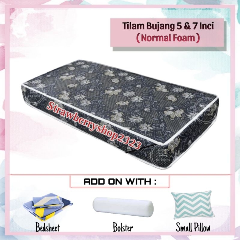 Fast Shipping Tilam Bujang 5 And 7 Inci 5 And 7 Inch Single Mattress Tilam Single Foam