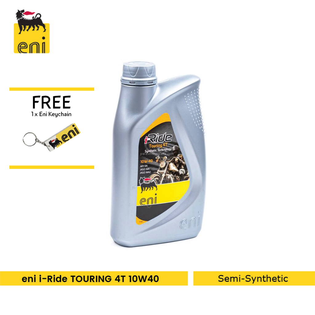 Eni i-Ride Touring 4T 10W40 Semi Synthetic Motorcycle Engine Oil (1L ...