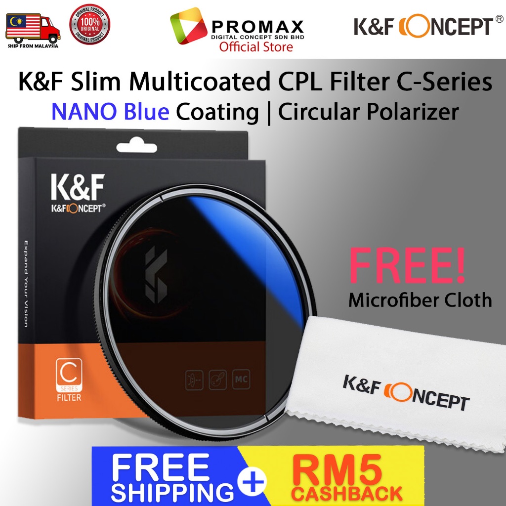 CHEAPEST! K&F Concept CSeries Slim Multicoated CPL Circular Polarizer