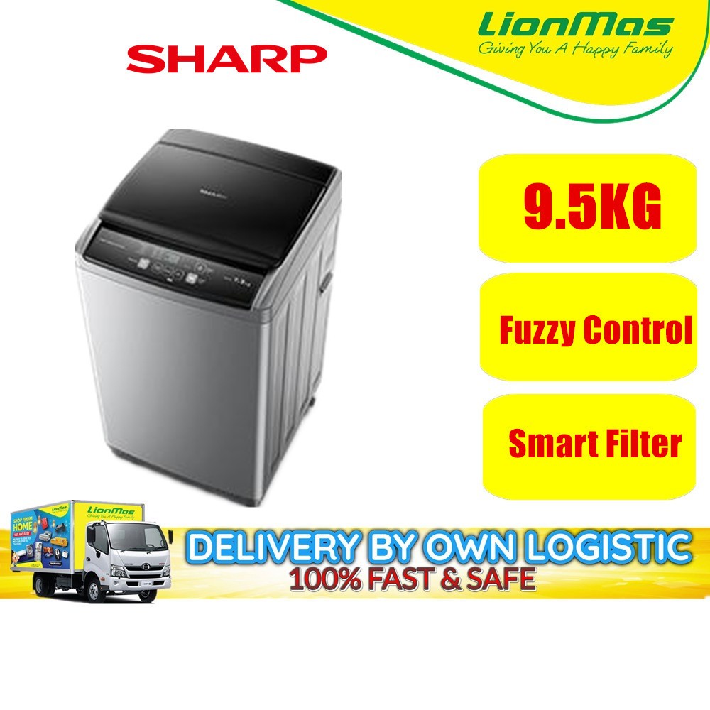 Sharp Fully Auto Washing Machine (9.5kg) ES-921X | Shopee Malaysia