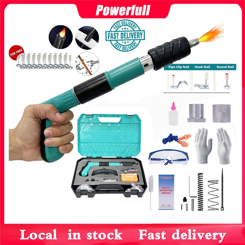 Manual Steel Nails Gun (Free 20 Nails) Concrete Rivet Tool Steel Rivet ...