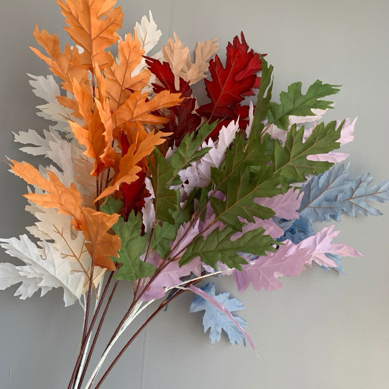 (13LEAF) OAK LEAF Artificial Leaf Willow Peanut Eucalyptus Bamboo