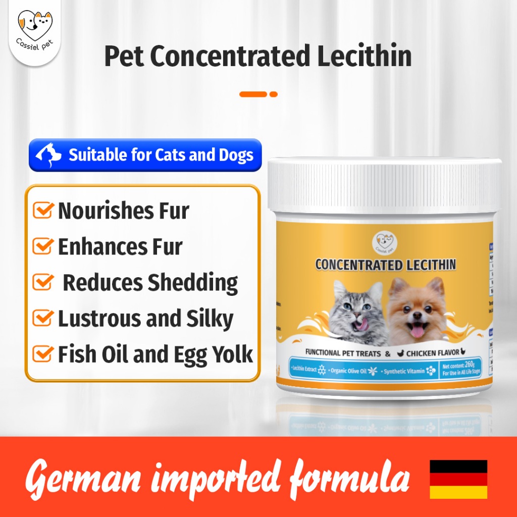 Cassiel Pet Lecithin For Probiotic Supplement Vitamin Kucing Hair
