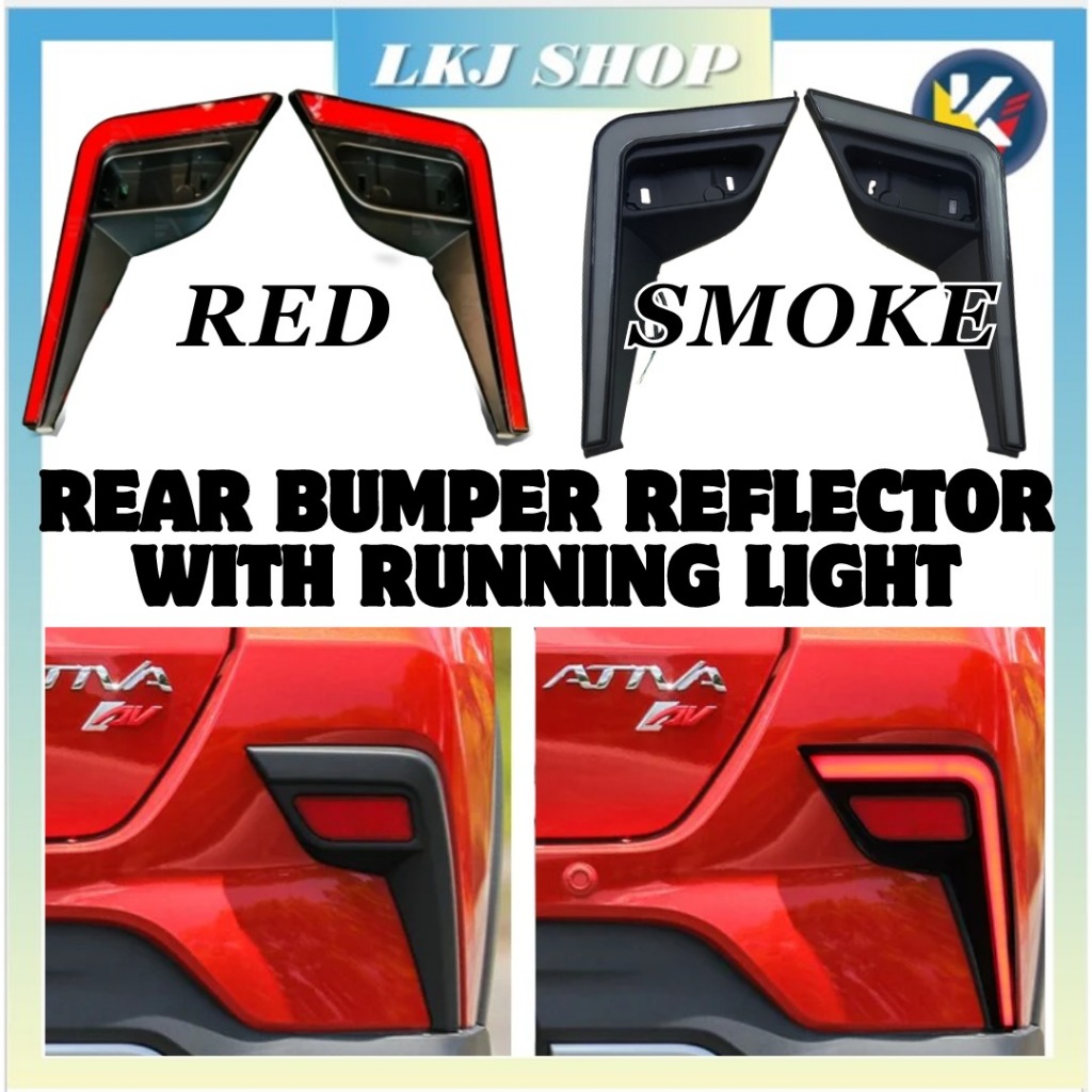 Perodua Ativa 2021- 2023 Dynamic Rear Bumper Reflector Cover With ...