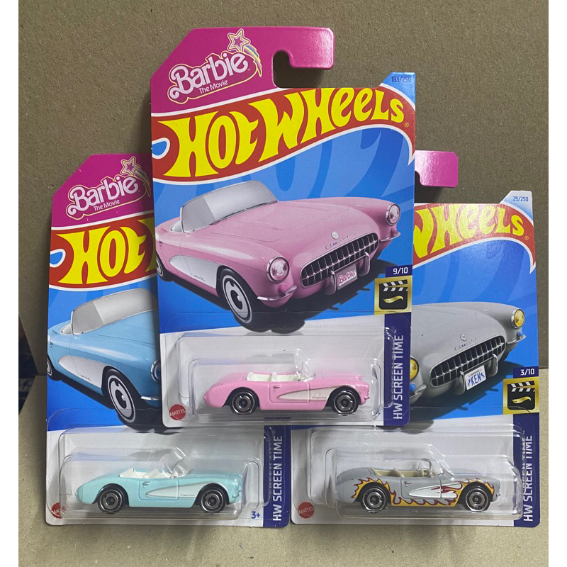 Hot Wheels Barbie 1956 Corvette Barbie The Movies Shopee Malaysia