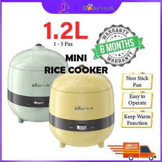 Smart Mini Rice Cooker 3 Cups Uncooked,1.6L Rice Cooker Small, Portable Rice  Cooker Small for 2-4 People, Travel Rice Cooker, Multi-cooker for Brown Rice,  White Rice, Quinoa, White 