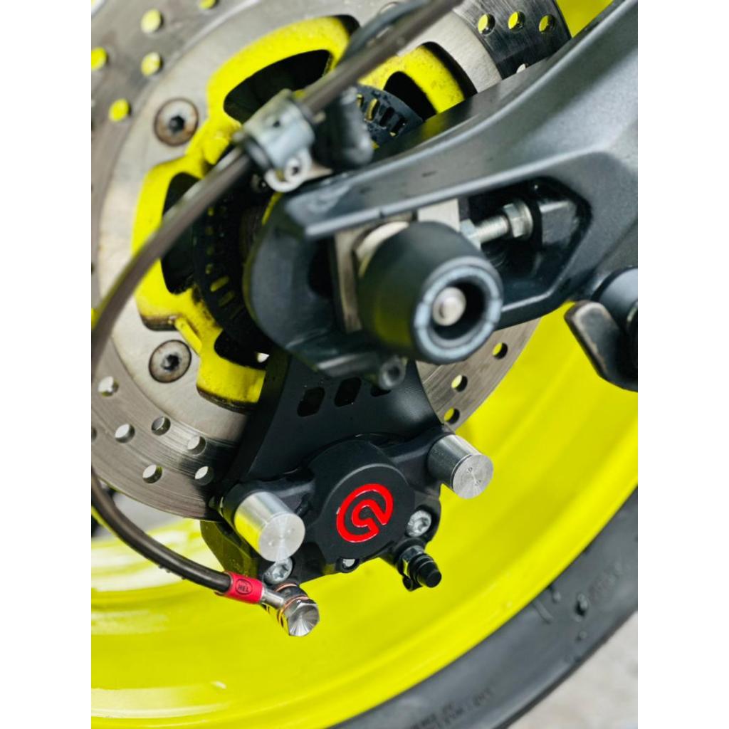 MT09 V2 REAR ORIGINAL BREMBO P34 SLIVER RED LOGO 2POT CALIPER SIAP