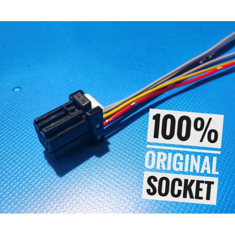 Original Socket/soket Relay Side Mirror Autoflip Evo 3, wira, waja