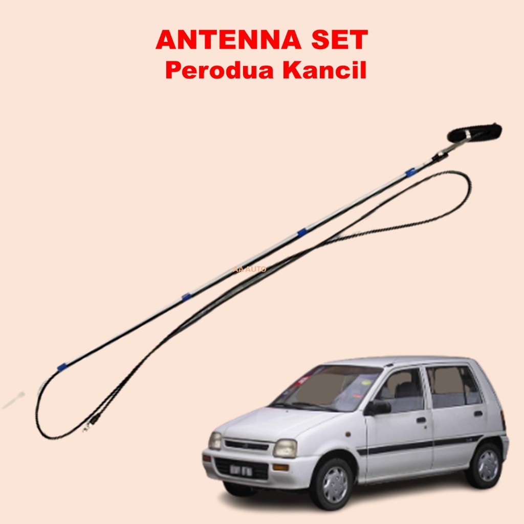 Antenna Set for Perodua Kancil Radio Antenna Kerata Side Aerial Fm/Am