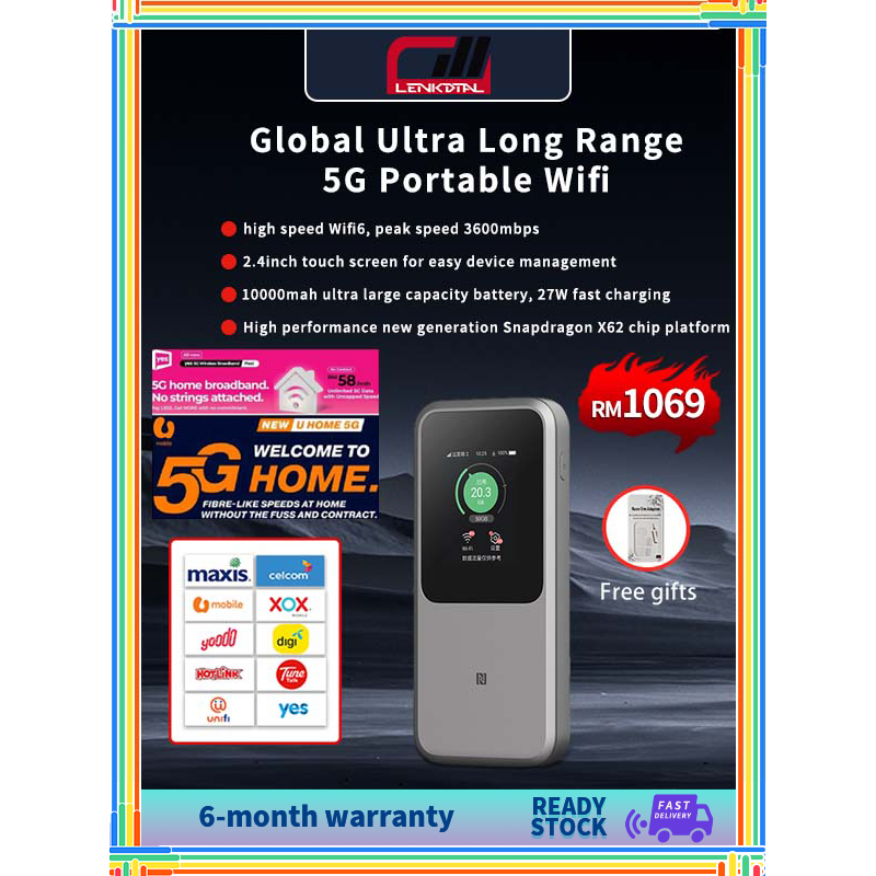 5G MIFI Portable Hotspot modem 32 Users (5G 3.8Gbps 32WIFI Share