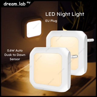 Automatic LED Night Light UK Plug in Warm White Auto Dusk to Dawn