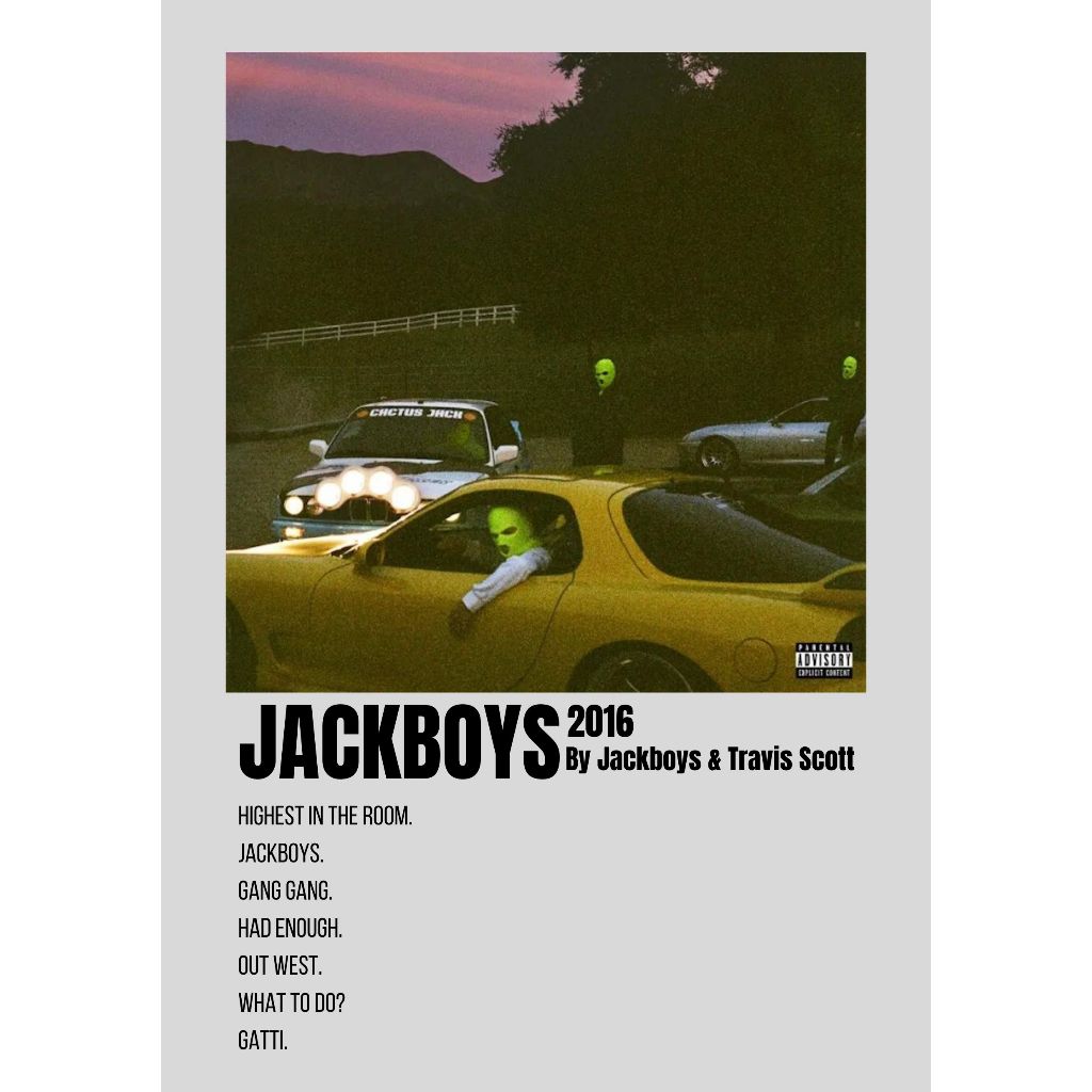 Album Cover Poster Jackboys by Jackboys & Travis Scott | Shopee Malaysia