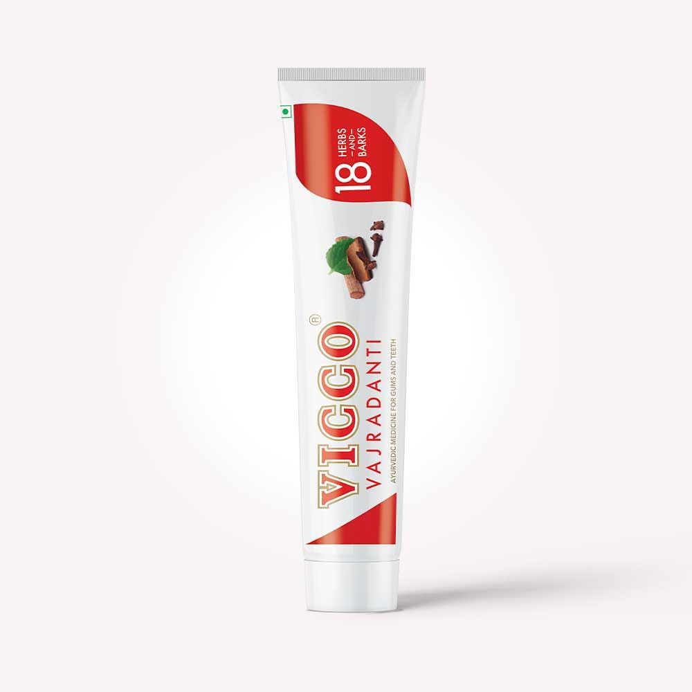 VICCO Vajradanti Ayurvedic Toothpaste 200g (18 herbs & barks) Shopee