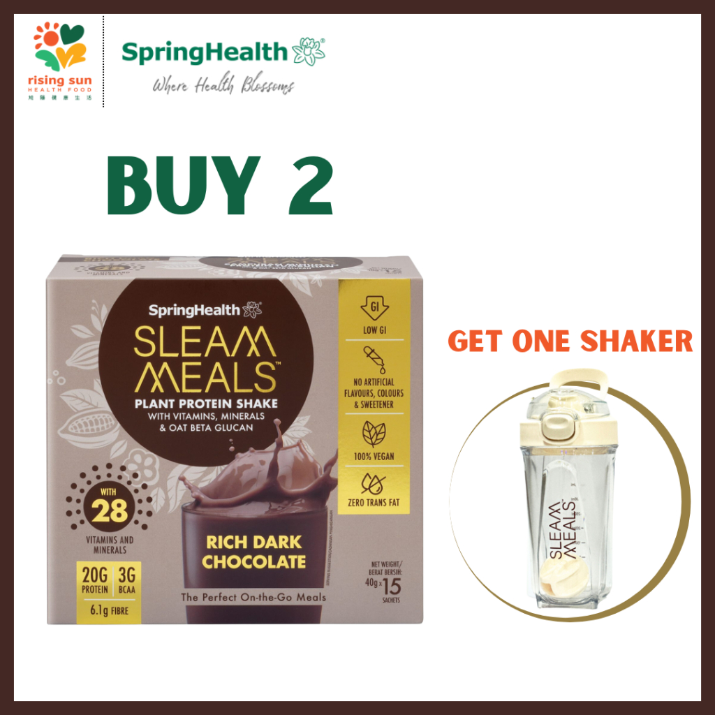 SpringHealth Sleam Meals Creamy Rich Dark Chocolate (40g x 15 Sachets) Shopee Malaysia