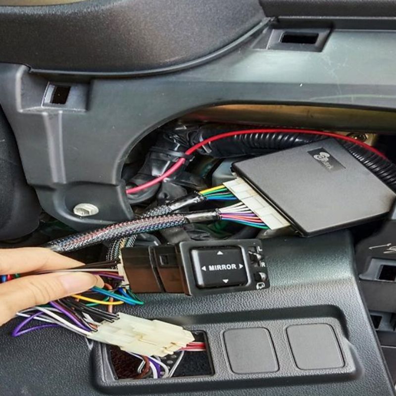 Car foot brake lock system with buzzer and fold mirror system Shopee