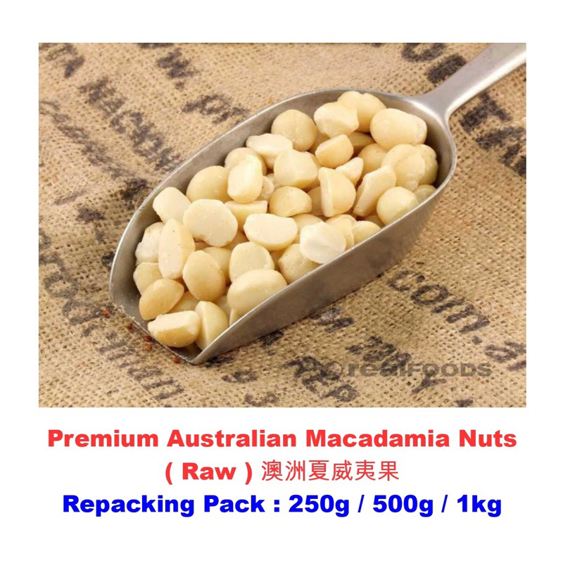 Australian Macadamia Nuts ( Raw ) 澳洲夏威夷果 ( Halal ) Repacking Pack 250g