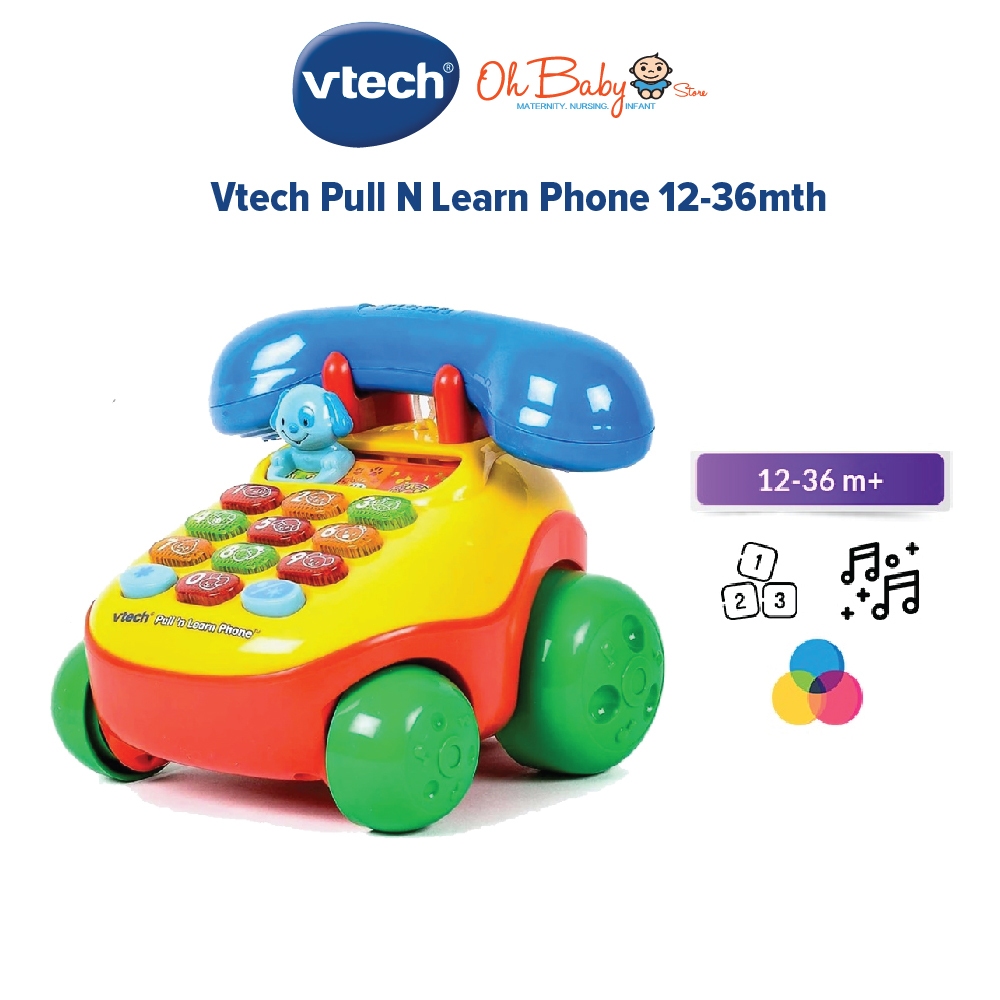 Vtech Pull N Learn Phone 12 36mth Shopee Malaysia