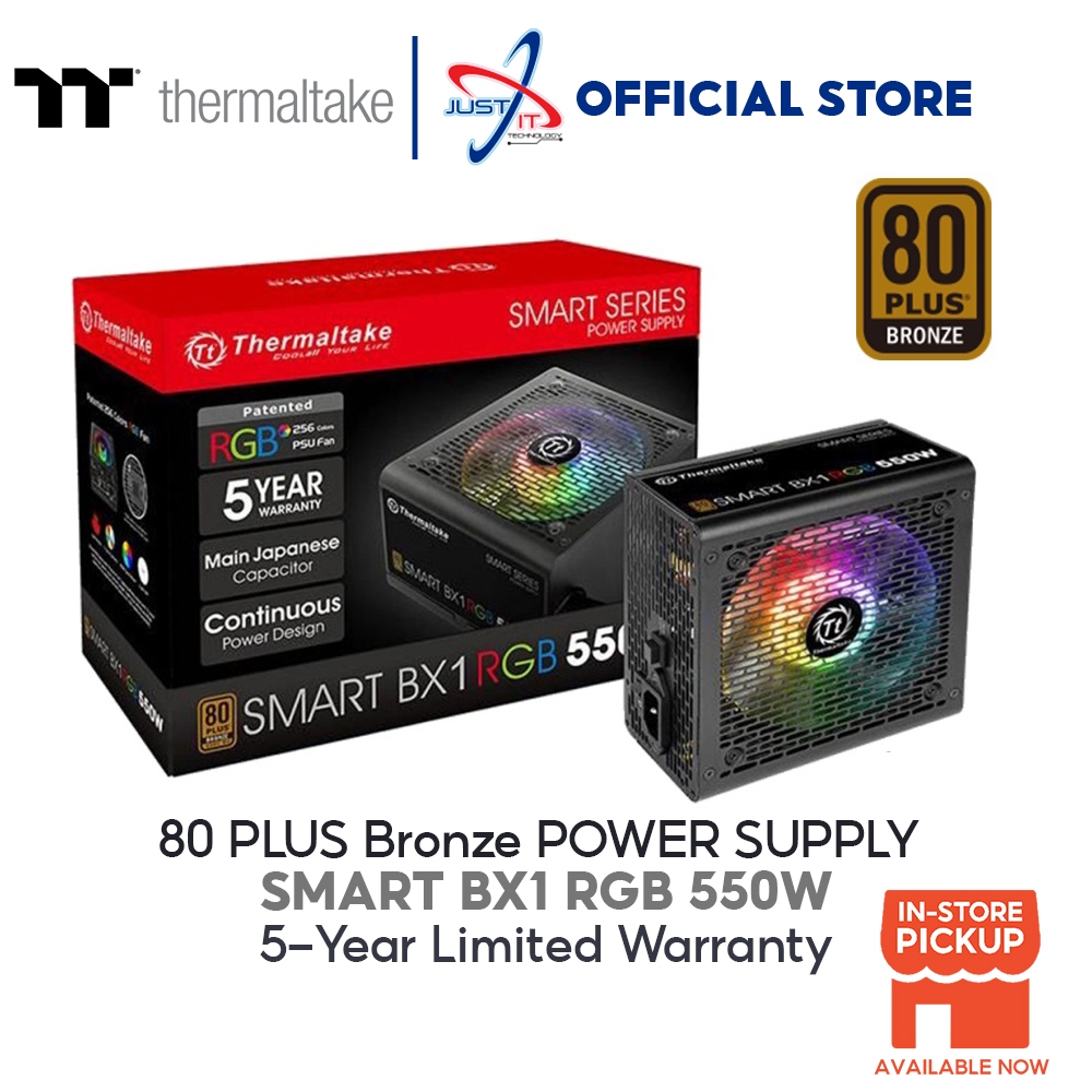 Thermaltake Smart Bx1 RGB 550W 80Plus Bronze Power Supply