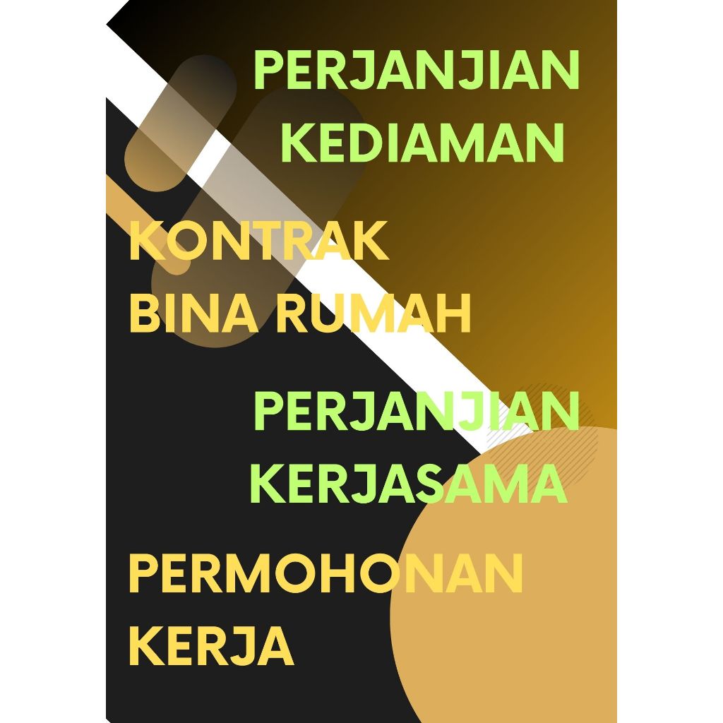 SURAT PERJANJIAN SEWA BILIK / KEDIAMAN / KONTRAK / KERJASAMA SUBCONT ...
