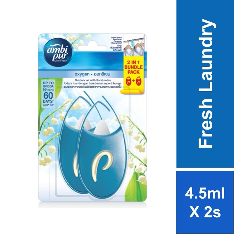 Ambi Pur Mini Fresh Oxygen Twin Pack (2s) | Shopee Malaysia