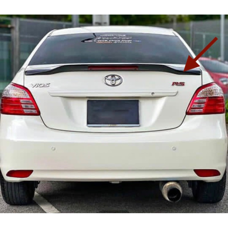 Toyota Vios Ncp Spoiler With Led Fiberglass Skirt Lip