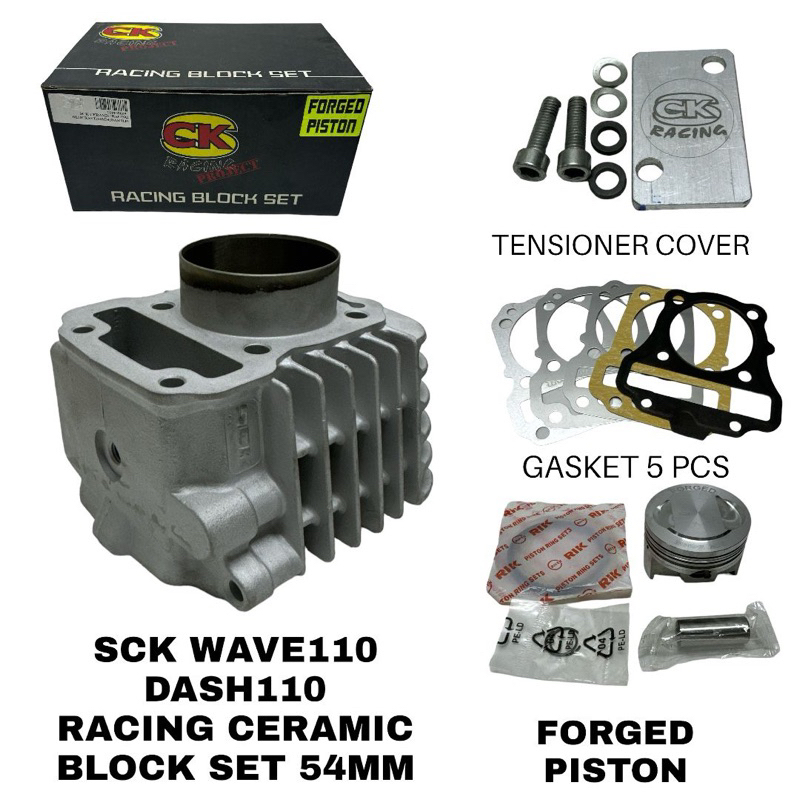 WAVE110/DASH110 SCK CERAMIC RACING BLOCK SET 54MM | Shopee Malaysia