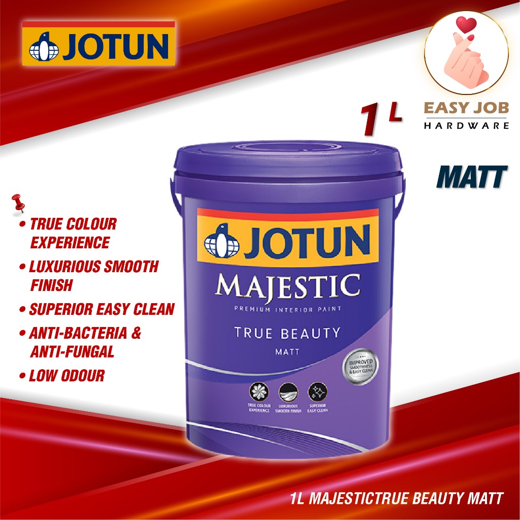 (C) JOTUN Majestic 1L Jotun Majestic True Beauty Matt Jotun Easy Clean ...