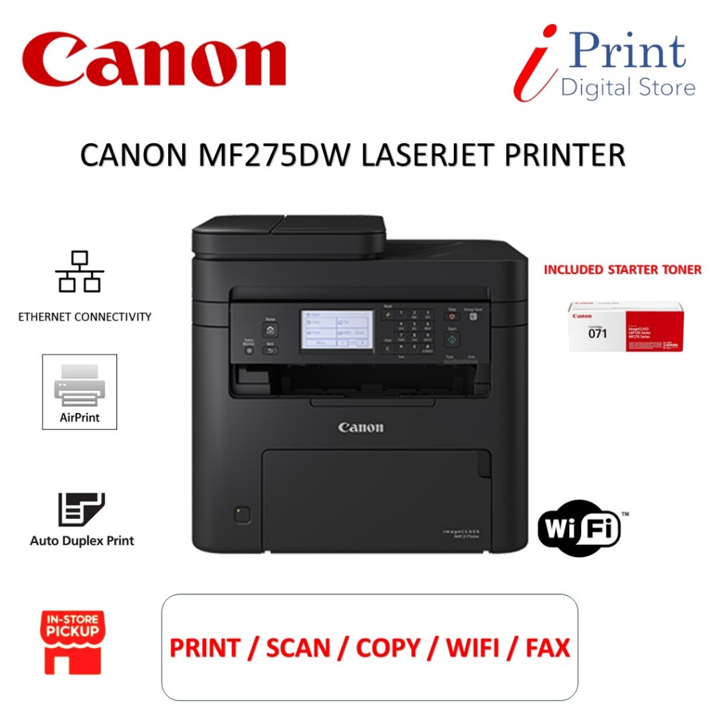 Canon ImageCLASS MF275dw 4 In 1 Monochrome Multifunction Printer Print   My 11134207 7r98q Lodtpok3lutya2