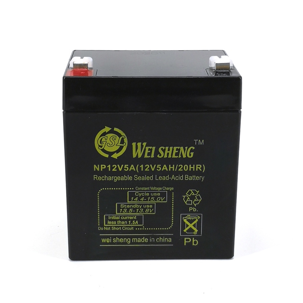 Mighty Max Battery 12V 5AH Panasonic LC-R12V4BP Rechargeable Sealed Lead Acid 1250 Backup Power Batteries